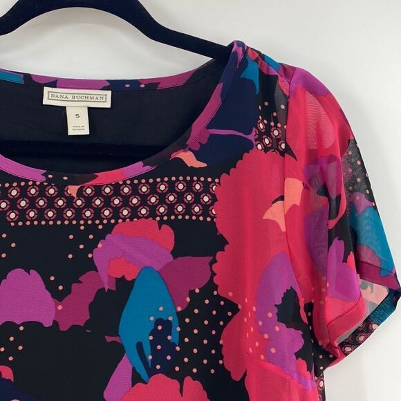 Dana Buchman Multi-Color Blouse size:small - Picture 3 of 6